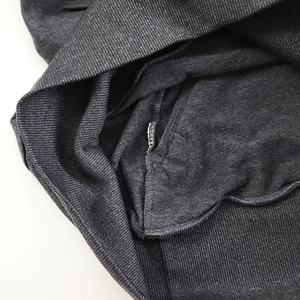 Bench Women's Pullover Top Cowl Kneck Front Pocket Dark Grey Size Small - Picture 10 of 13